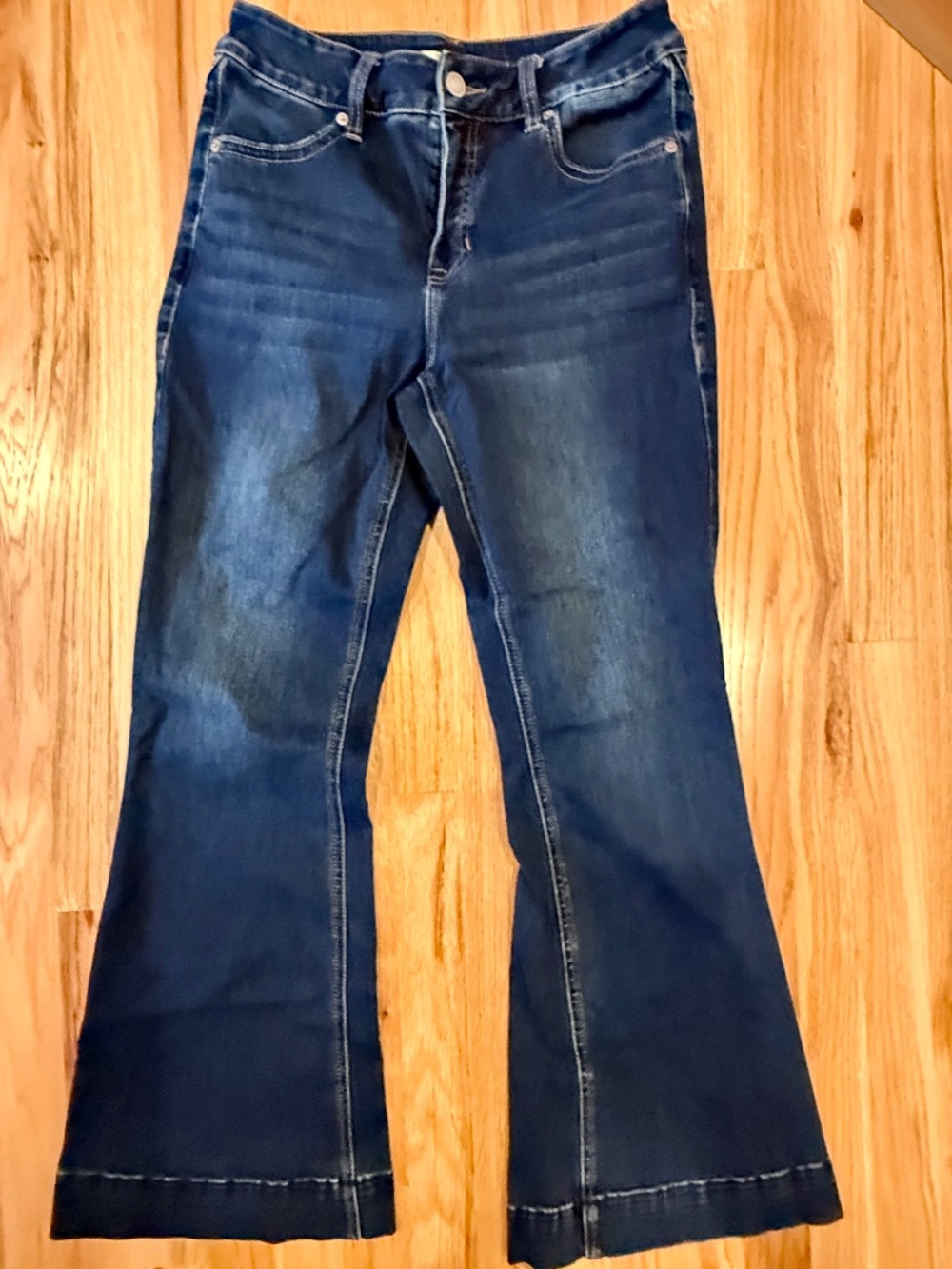 Rock & Roll Denim High Rise Trouser Jeans Size 31 Dark Wash EUC